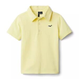 Janie and jack pique polo in lemonade color
